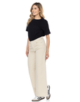 Pantalón Wide Leg Vainilla Ajustable En Cintura