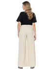 Pantalón Wide Leg Vainilla Ajustable En Cintura