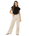 Pantalón Rígido Arena Wide Leg Slim