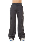 Pantalón Rígido Cargo Gris Oscuro