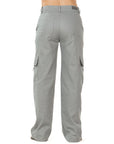 Pantalón Rígido Cargo Gris Claro