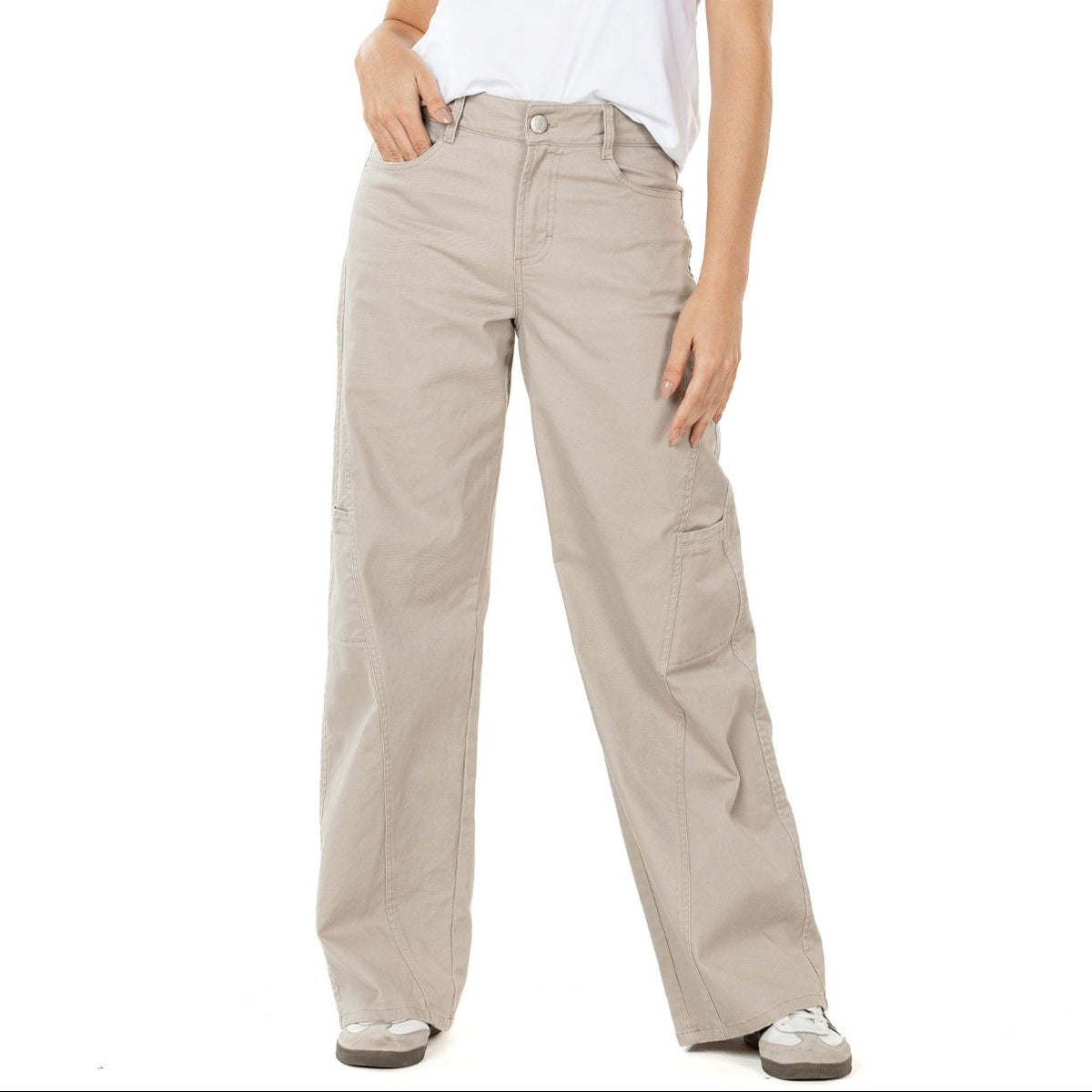 Pantalón Stretch Arena Wide Leg Slim