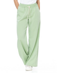 Pantalón Confort Verde Wide Leg Slim