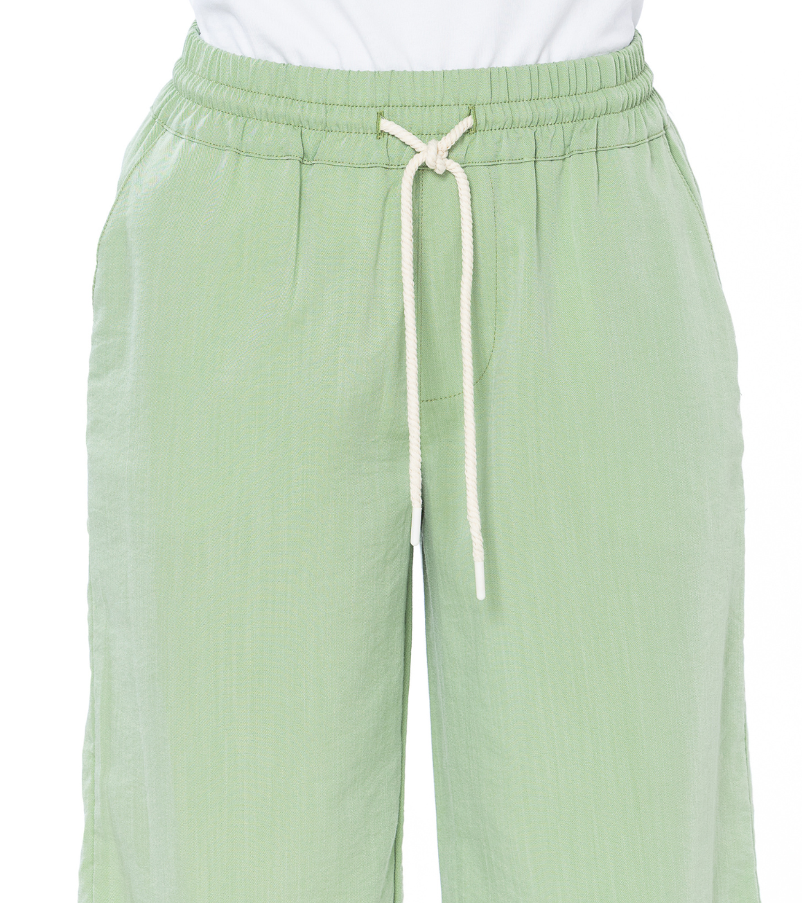 Pantalón Confort Verde Wide Leg Slim
