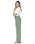 Pantalón Confort Verde Wide Leg