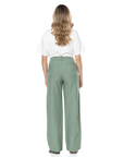 Pantalón Confort Verde Wide Leg