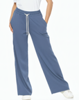 Pantalón Confort Azul Wide Leg Slim