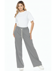 Pantalón Confort Gris Wide Leg Slim