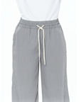Pantalón Confort Gris Wide Leg Slim