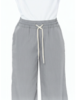 Pantalón Confort Gris Wide Leg Slim