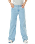 Jeans Stretch Azul Claro Wide Leg