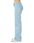 Jeans Stretch Azul Claro Wide Leg