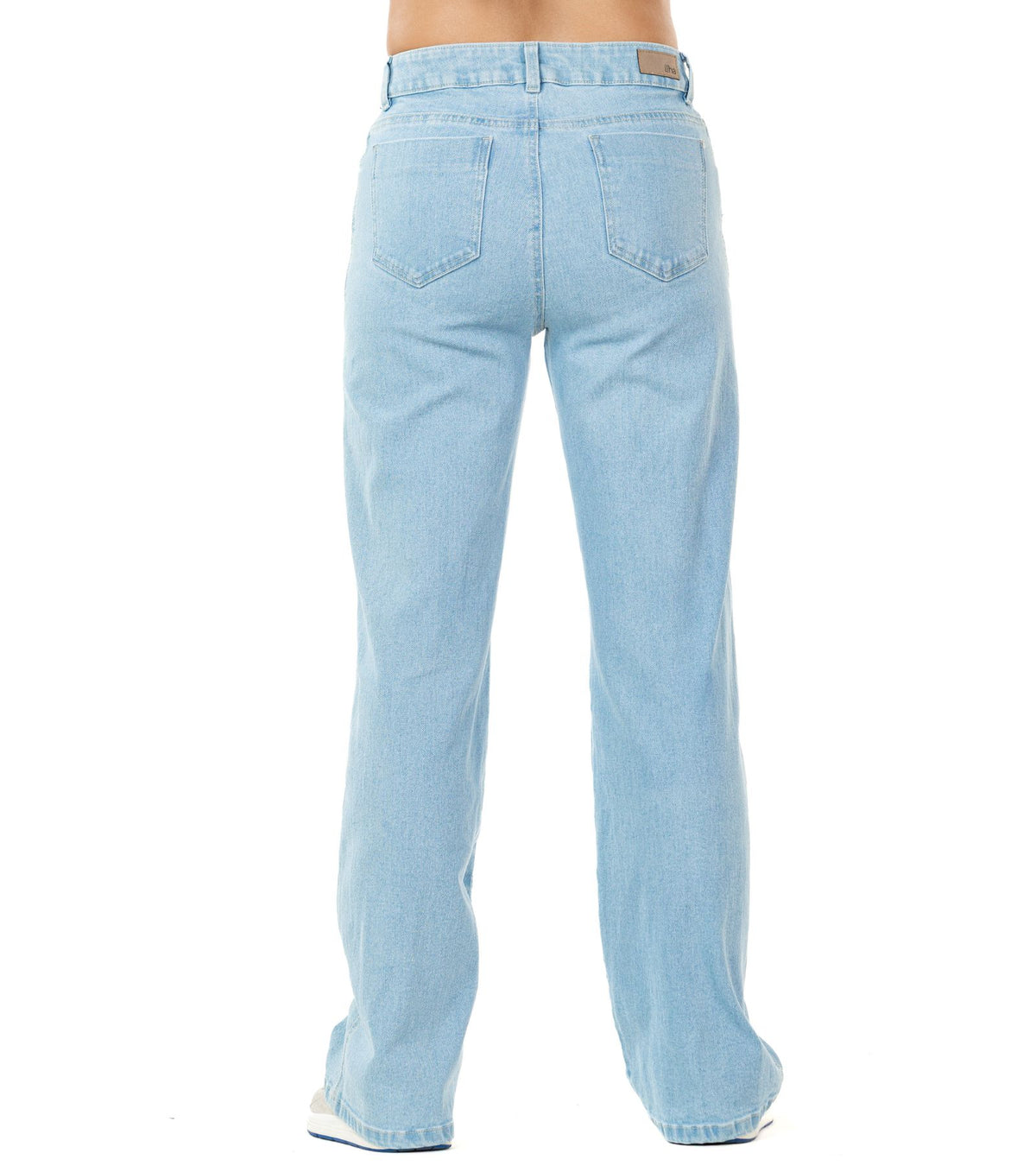 Jeans Stretch Azul Claro Wide Leg