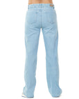 Jeans Stretch Azul Claro Wide Leg