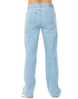 Jeans Stretch Azul Claro Wide Leg