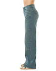 Jeans Stretch Azul Wide Leg Slim