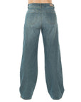 Jeans Stretch Azul Wide Leg Slim