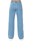 Jogger Rígido Azul Wide Leg Slim