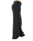 Pantalón Confort Negro Wide Leg Slim