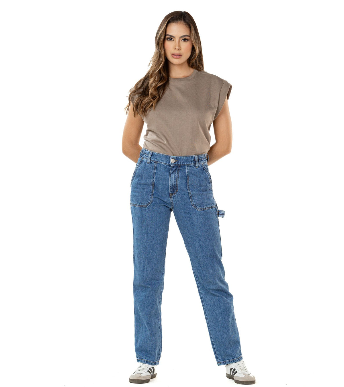 Jogger Rígido Azul Straight