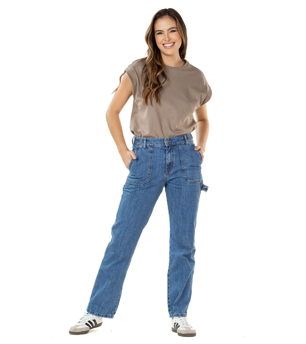 Jogger Rígido Azul Straight