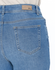 Jeans Stretch Azul Medio Wide Leg