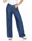 Jeans Confort Azul Oscuro Wide Leg