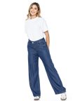 Jeans Confort Azul Oscuro Wide Leg