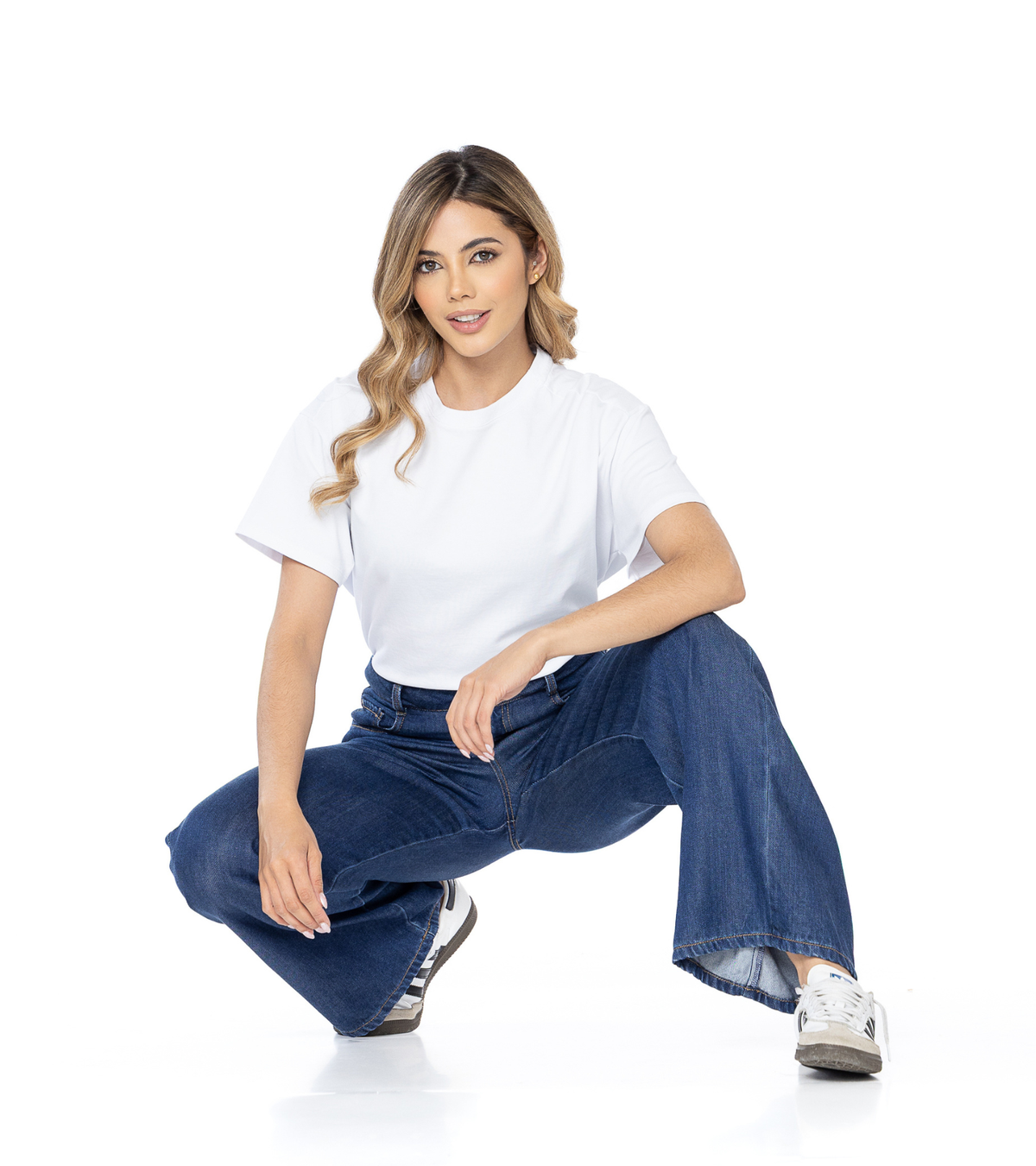 Jeans Confort Azul Oscuro Wide Leg