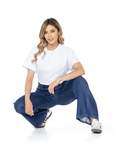 Jeans Confort Azul Oscuro Wide Leg