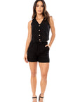 Short chaleco negro ilha