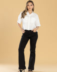 Jeans Confort Negro Flare