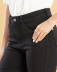 Jeans Confort Negro Flare