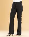 Jeans Confort Negro Flare