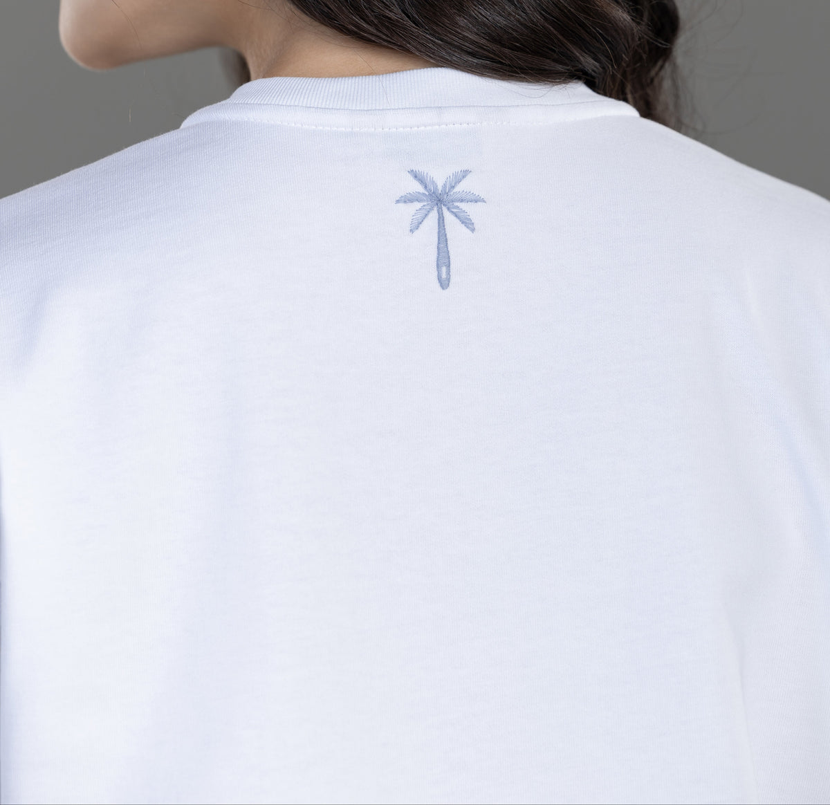 CAMISETA BOXY FIT MANGA CORTA BLANCA