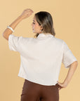 Blusa Oversize Arena Cuello Camisero