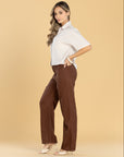 Pantalón Confort Café Straight
