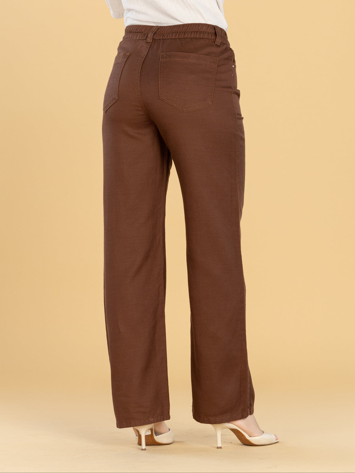 Pantalón Confort Café Straight