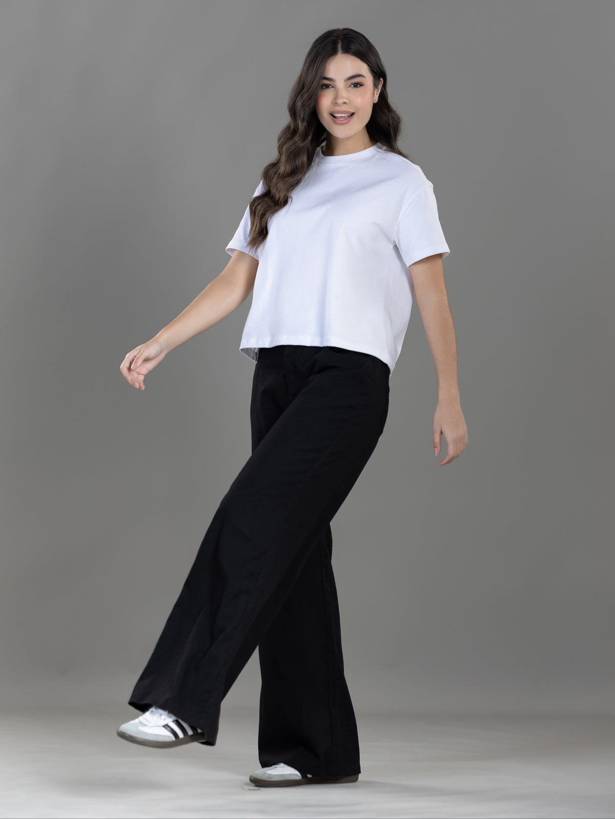 Pantalón Confort Negro Wide Leg