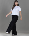 Pantalón Confort Negro Wide Leg