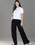 Pantalón Confort Negro Wide Leg