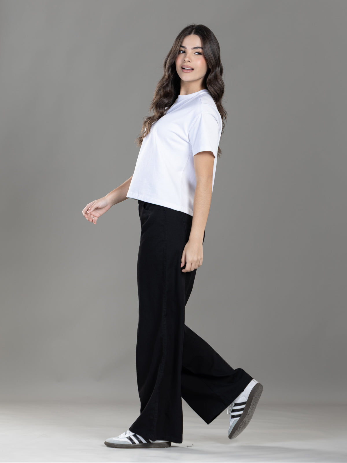 Pantalón Confort Negro Wide Leg