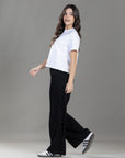 Pantalón Confort Negro Wide Leg