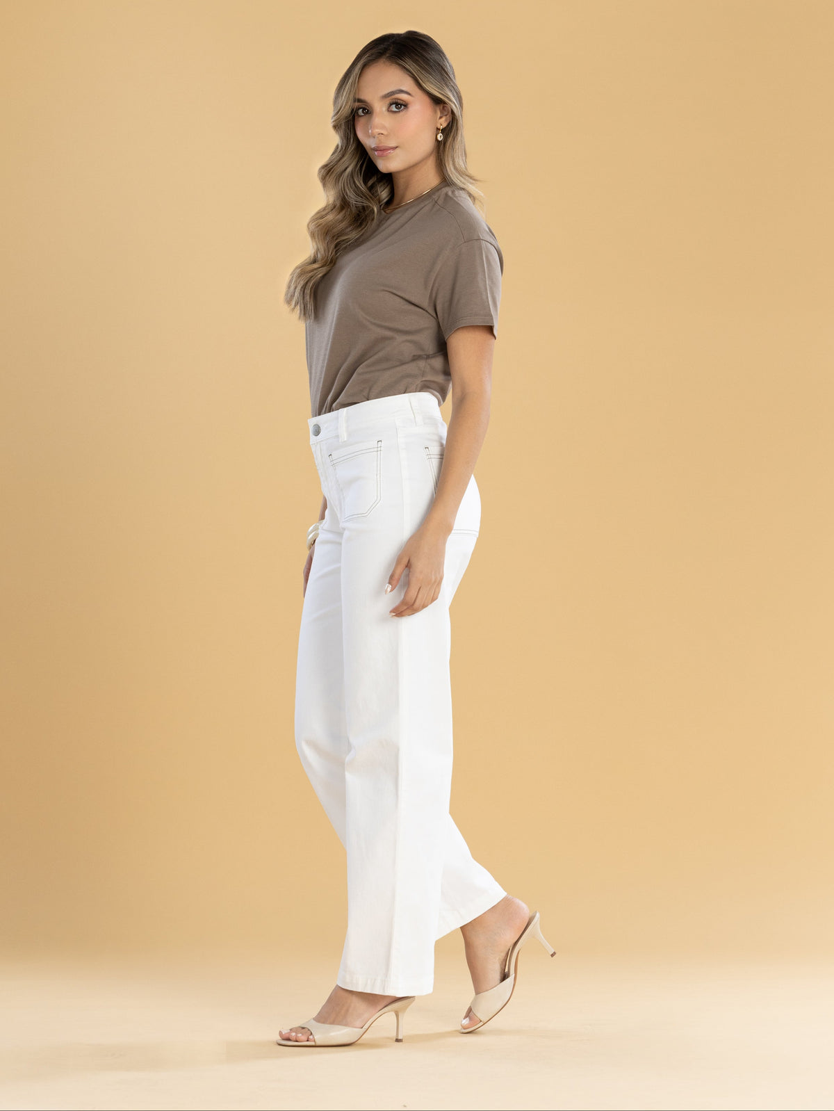 Pantalón Confort Crudo Straight