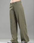 Pantalón Confort Verde Wide Leg