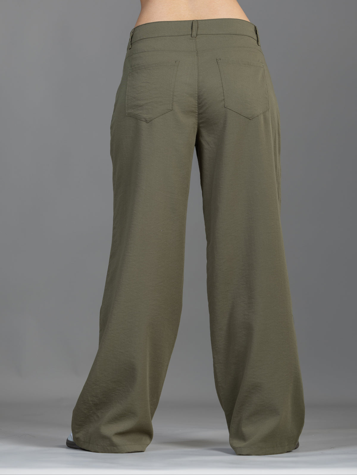 Pantalón Confort Verde Wide Leg
