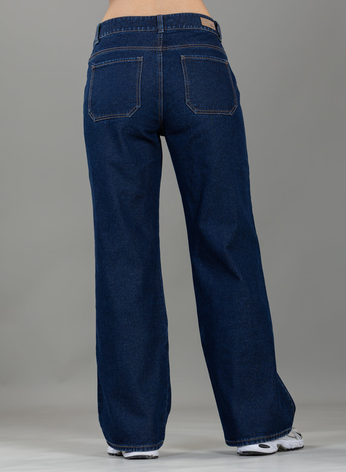 Jean Rígido Wide Leg Azul Oscuro