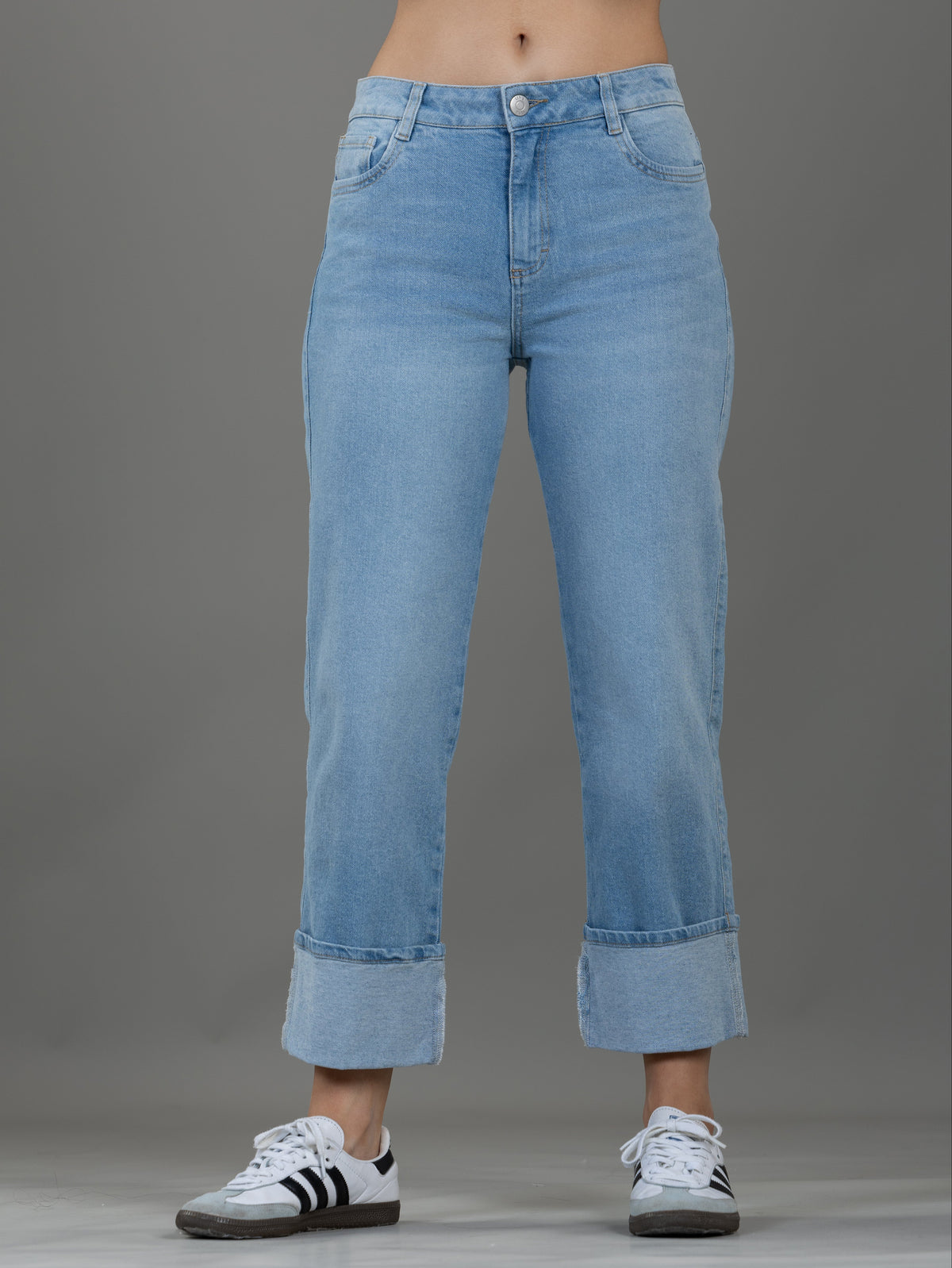 Capri Stretch Azul Cinco Bolsillos