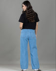 Jeans Confort Azul Claro Wide Leg