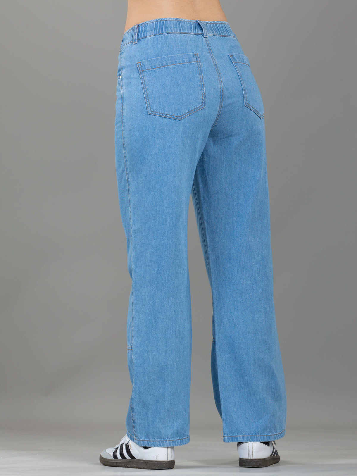 Jeans Confort Azul Claro Wide Leg